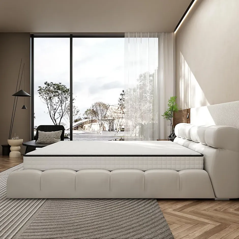Teeno Matelas 160x200 cm, Matelas en Mousse à Mémoire de Forme Haute Densité,Fermeté Moyenne, Matelas Épaisseur DEWINNER Clearance