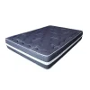 Eccox Matelas 180x200 cm Mémoire de forme Tourmaline Gris epaisseur 25 cm +/- 2 Haute Fermeté.