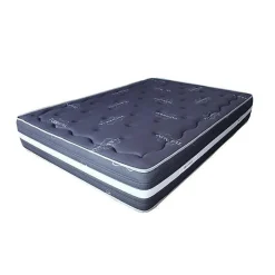 Eccox Matelas 180x200 cm Mémoire de forme Tourmaline Gris epaisseur 25 cm +/- 2 Haute Fermeté.