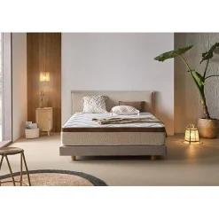 Eccox Matelas 120x180 cm Mémoire de forme epaisseur 25 cm +/-2 BIO CONFORT.