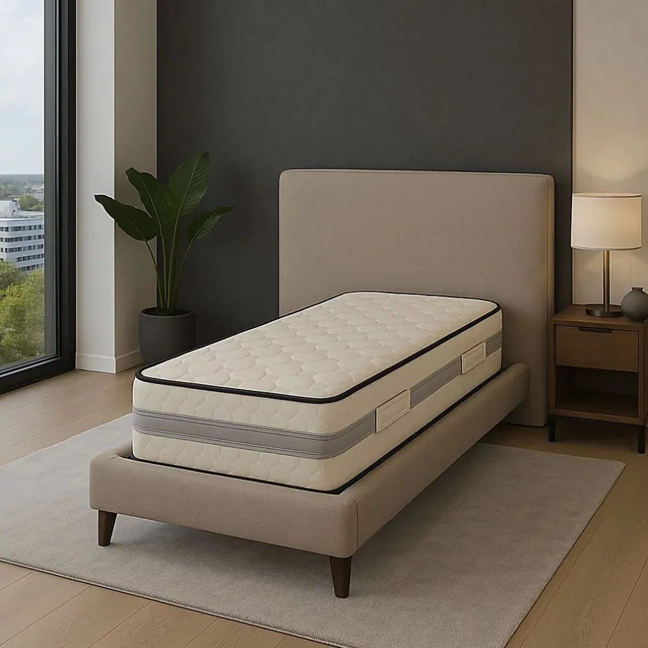 Literie Julien Matelas 70x190 cm Mémoire de Forme 23 cm Ferme - 7 Zones de Confort - Très Respirant - Confort Optimal - Usage Quotidien - MATELAS New