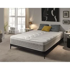 Eccox Matelas 135x200 cm Mémoire de forme Luxury Elite Silver H21 epaisseur 21 cm +/-2 Fermeté moyenne-élevée.