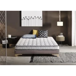 Eccox Matelas 120x180 cm Mémoire de forme Luxury Aloe Vera epaisseur 16 cm +/- 2 avec fonction antimicrobienne de traitement ALOE VERA.