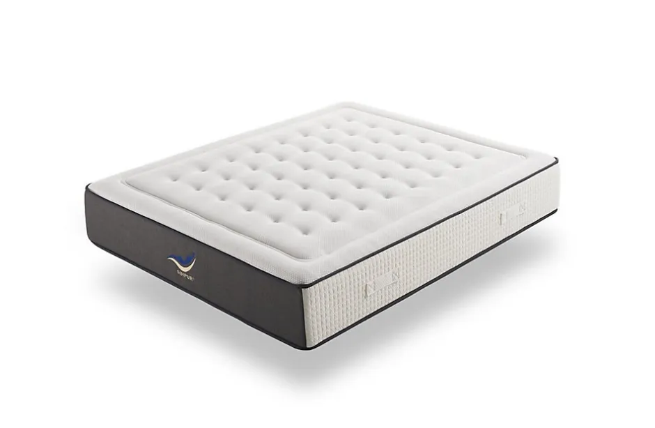 Simpur Low Cost Matelas 200x200 cm Simpur Sport, mousse HR multizone haute densité, 30 cm, soutien semi-ferme, confort et maintien optimal