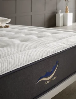 Simpur Low Cost Matelas 200x200 cm Simpur Sport, mousse HR multizone haute densité, 30 cm, soutien semi-ferme, confort et maintien optimal
