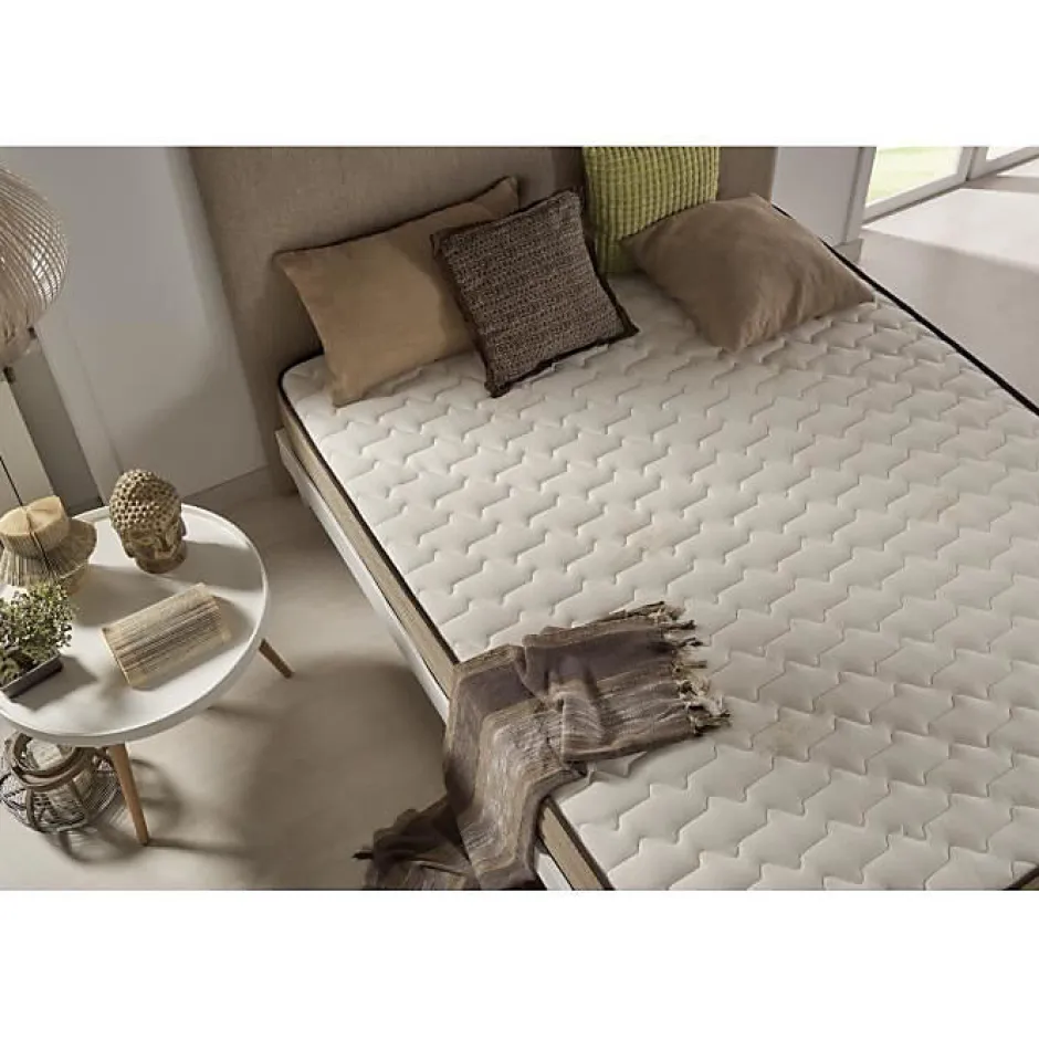 Eccox Matelas 120x180 cm Visco bamboo comfort epaisseur 21 cm +/- 2.