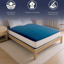 The White Stone Matelas 140x190 cm Waterfoam H20 cm Ferme Moyenne Médical Antiallergique Made in Italy Clearance