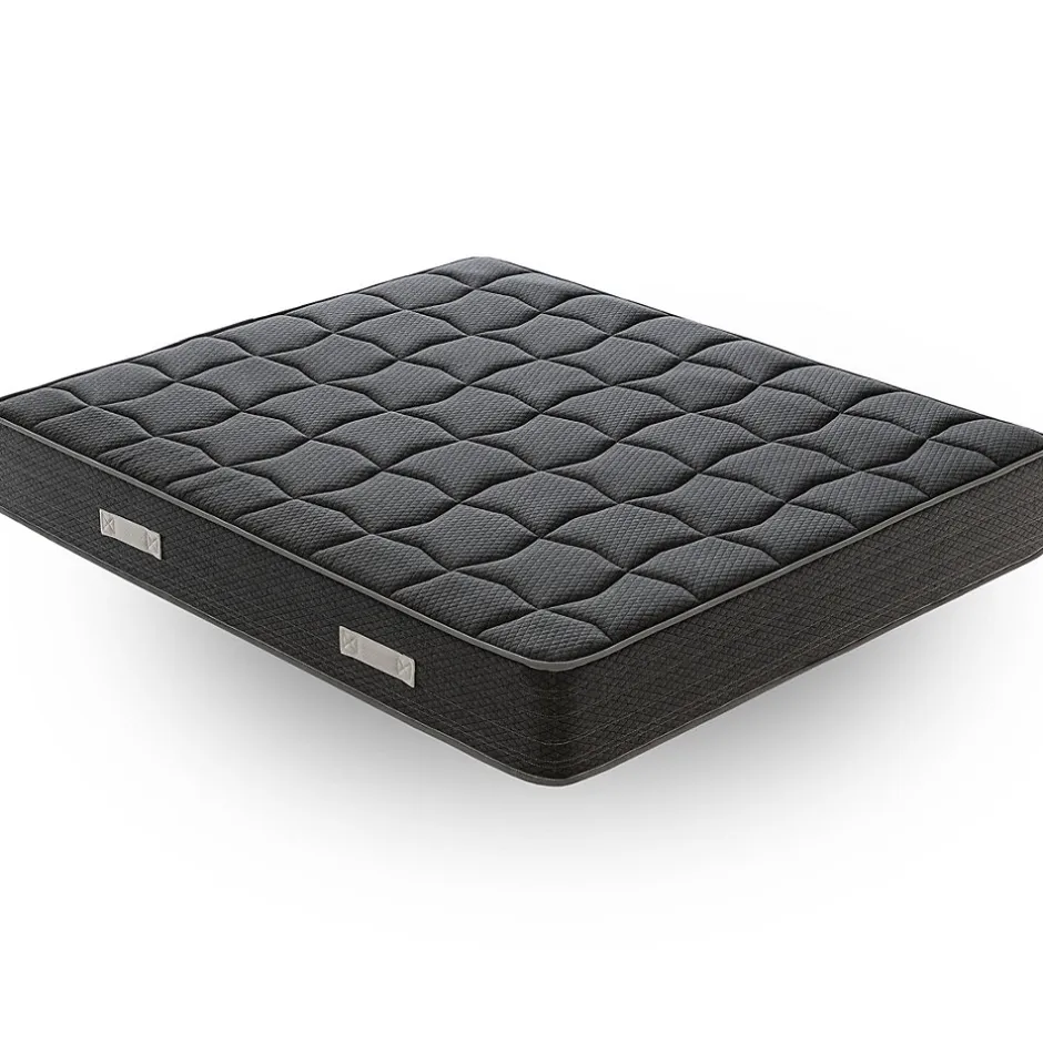 Materassiedoghe Matelas 160x190 en mousse à mémoire de forme - Epaisseur 20 cm - Orthopédique - Fabriqué en Italie - BlackMoon