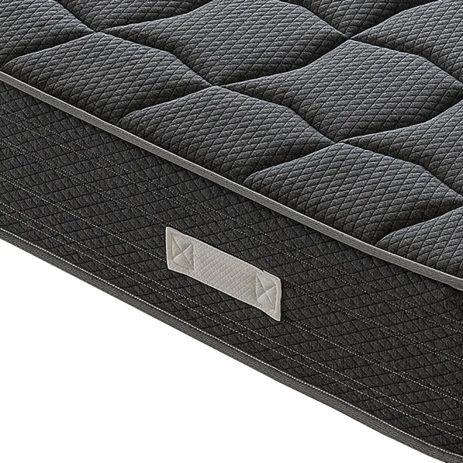 Materassiedoghe Matelas 160x190 en mousse à mémoire de forme - Epaisseur 20 cm - Orthopédique - Fabriqué en Italie - BlackMoon