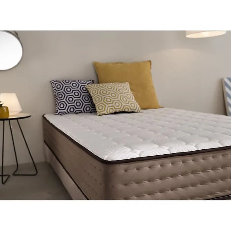 Eccox Matelas 90x180 en mousse à mémoire de forme Exclusif Graphène Hauteur 29 cm +/-2 Fermeté moyenne-élevée.