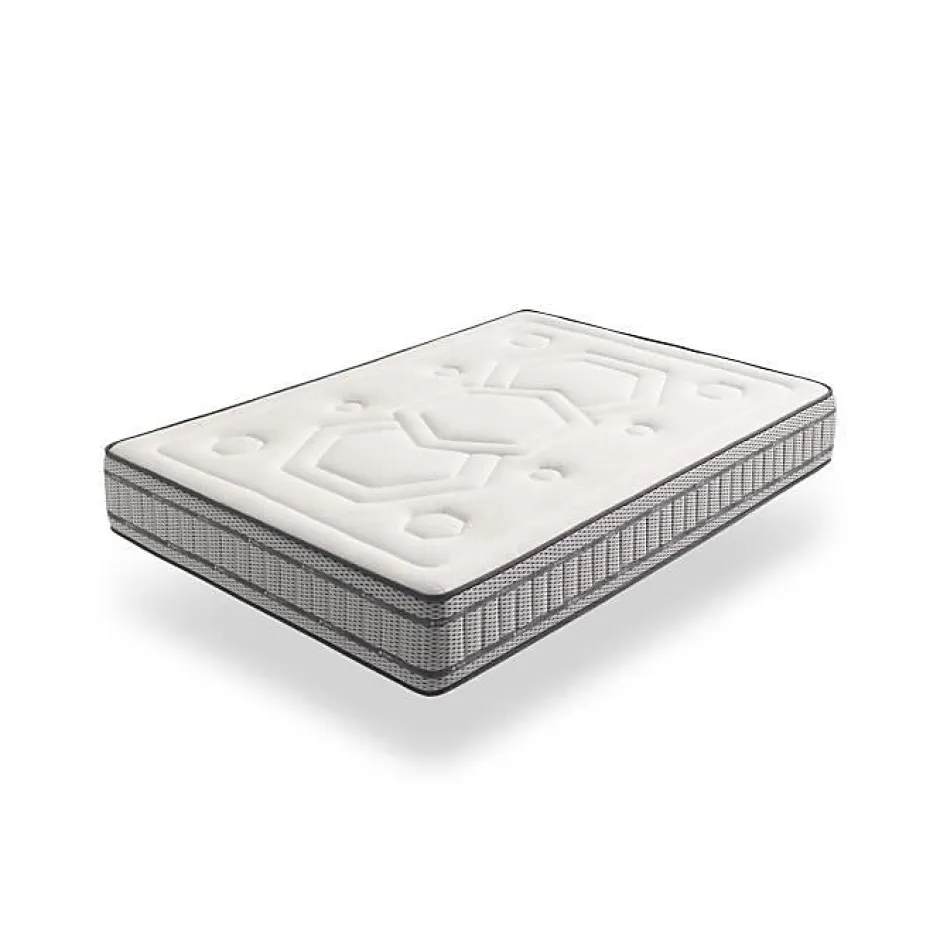 Eccox Matelas 120x180 Ensachage double ressorts matelas mémoire double face Hauteur 30 cm +/- 2.