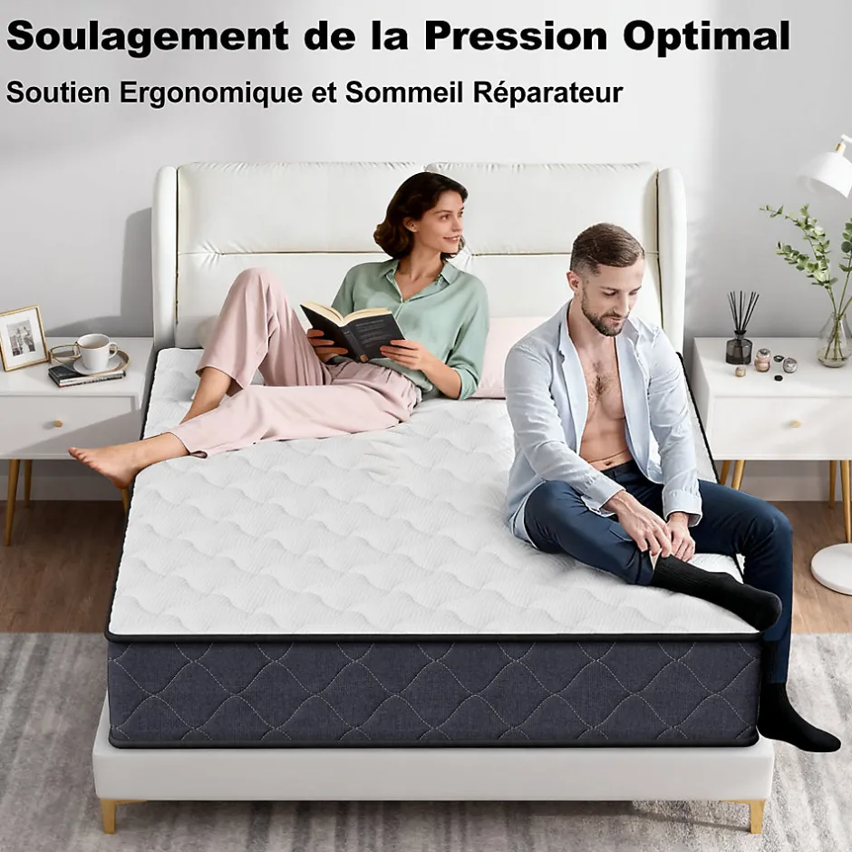Teeno Matelas 90x190 Epaisseur 22CM Haute Densité