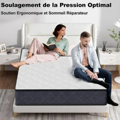 Teeno Matelas 140x190 Epaisseur 22CM Haute Densité Clearance