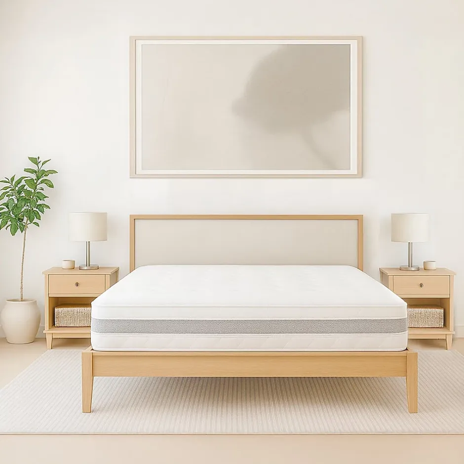 The White Stone Matelas 180x200 ergonomique et respirant 20 cm