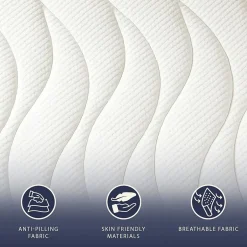 The White Stone Matelas 180x200 ergonomique et respirant 20 cm