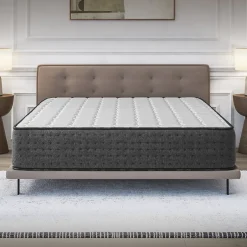 Cosmos Matelas 160x200 Hybride - Mousse HR - Ressorts ensachés - 30 cm - Réversible - Couchage Indépendant - Blue Latex 7 zones - Equinox New
