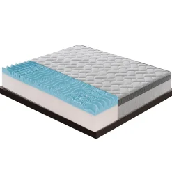 Materassiedoghe Matelas 120x200 Memory Gel - Epaisseur 25 cm - Mousse Mémoire 6 cm - 9 zones de confort - 100% Made in Italy Sale