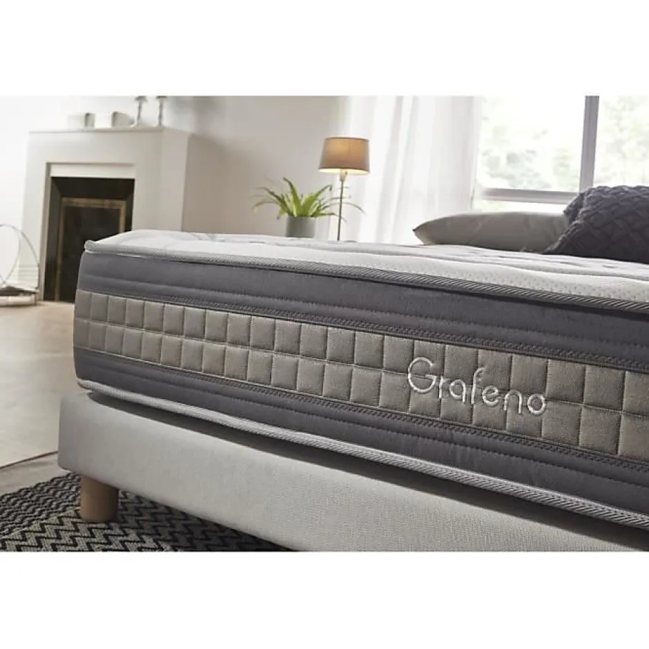Eccox Matelas 80x190 Mémoire de forme Gel Pocket Spring Graphene Design & Comfort Hauteur 29cm + / -2 Fermeté moyenne-élevée Online