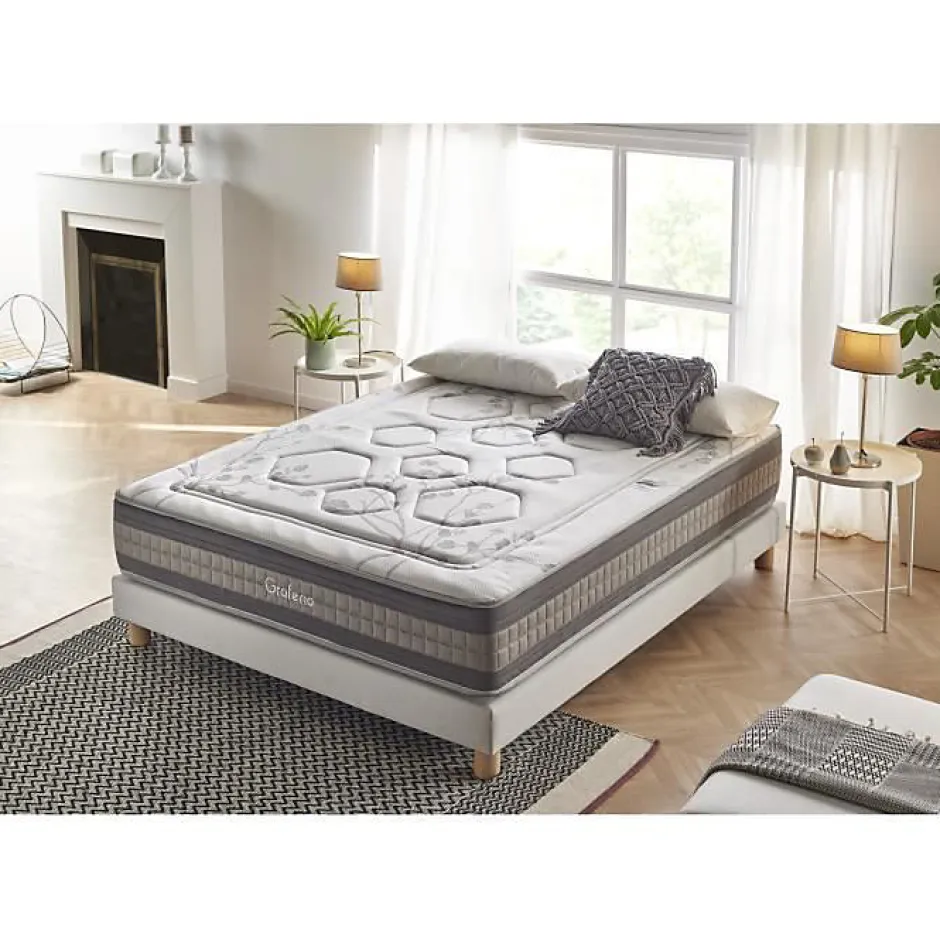 Eccox Matelas 80x190 Mémoire de forme Gel Pocket Spring Graphene Design & Comfort Hauteur 29cm + / -2 Fermeté moyenne-élevée Online
