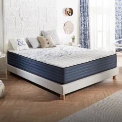 Naturalex Matelas 140x190 mémoire de forme - Épaisseur 30 cm - Blue Latex - 7 zones - Hypoallergénique - Ferme - Durable + - Perfect Dream New