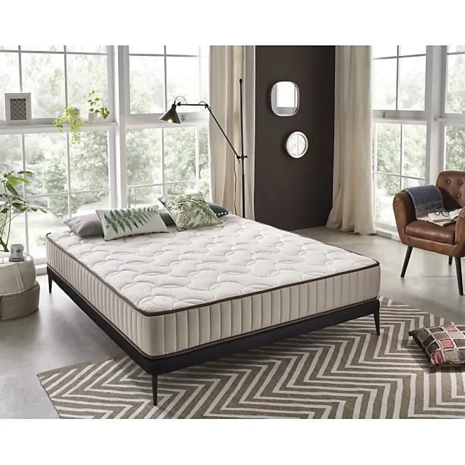Eccox Matelas 120x180 Mémoire de forme Luxury Dream Confort Special Endition Hauteur 25 cm +/- 2 Fermeté moyenne-élevée.