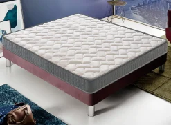 Materassiedoghe Matelas 160x200 Mousse - Epaisseur 16 cm - Elastique et indéformable - Rigidité H3 - Fabriqué en Italie - Mod Louvre