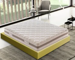 Materassiedoghe Matelas 120x190 Mousse - Epaisseur 18 cm - 9 zones de confort - Rigidité H4 - Mod Sofia