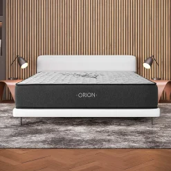 Cosmos Matelas 140x190 Orion - Mousse Mémoire de Forme - Blue Latex - Épais 30 cm - 7 zones - Réversible face été/hiver - Confort Ferme Hot