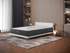 Cosmos Matelas 160x200 Orion - Mousse Mémoire de Forme - Blue Latex - Épais 30 cm - 7 zones - Réversible face été/hiver - Confort Ferme