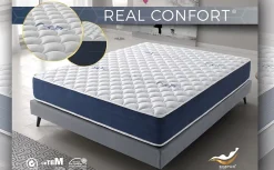 Simpur Low Cost Matelas 200x200 real confort - mousse à confort multizone visco soft épaisseur 25 cm - double face été-hiver Sale