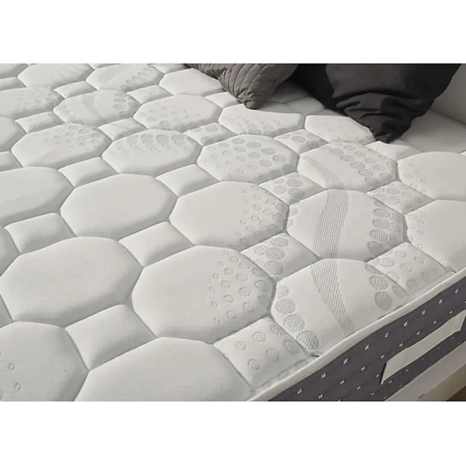Eccox Matelas 90x180 Ressorts Ensachés Memory Nature avec 5cm Gel Mémoire de forme + Graphène + Supersoft Hauteur 30 cm +/-2 n Best