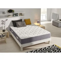 Eccox Matelas 90x180 Ressorts Ensachés Memory Nature avec 5cm Gel Mémoire de forme + Graphène + Supersoft Hauteur 30 cm +/-2 n Best