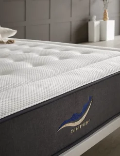 Simpur Low Cost Matelas 90x200 ressorts ensachés simpur exclusive sport épaisseur +- 30 cm avec mousse hr haute densité soutien semi-ferme Clearance