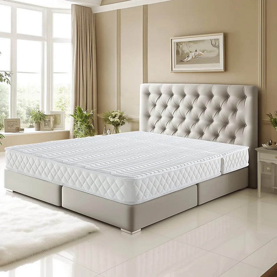 Literie Julien Matelas 140x190 Tres Ferme BZ x 15 cm - 5 Zones de Confort - Assise 60 cm - Respirant - Usage Quotidien - MATELAS TECHNO BZ 15