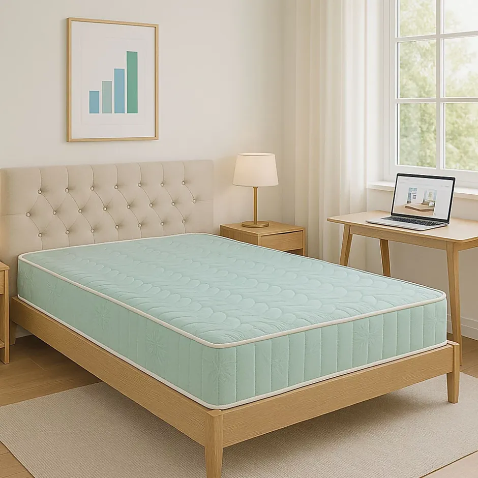 King Of Dreams Matelas 200x200 x 18 cm - une Face Soutien Souple et une Face Soutien Ferme - reference Tabatha - Tissu a Indéformable - Très Resp Sale