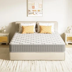 Teeno Matelas 160x200,22cm, Fermeté Moyenne, Soutien Parfait,Respirant,Réversible à Deux Faces Utilisables
