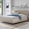 Best Mobilier Mendoza - lit coffre - 180x200 - sommier inclus - en velours -