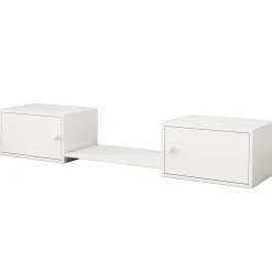 Enfant Fortuna lai Meuble à chaussures 189x40x34,5 cm, multifonction, utilisable avec lit superposé, blanc