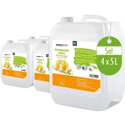 Höfer Chemie Microactiv Acide Citrique Liquide 50% Détartrant Polyvalent 4 x 5 L, Et Économique