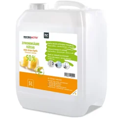 Höfer Chemie Microactiv Acide Citrique Liquide 50% Détartrant Polyvalent 96 x 5 L, Et Économique