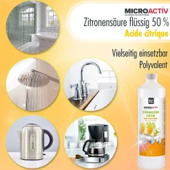 Höfer Chemie Microactiv Acide Citrique Liquide 50% Détartrant Polyvalent 1 x 12 L, Et Économique New