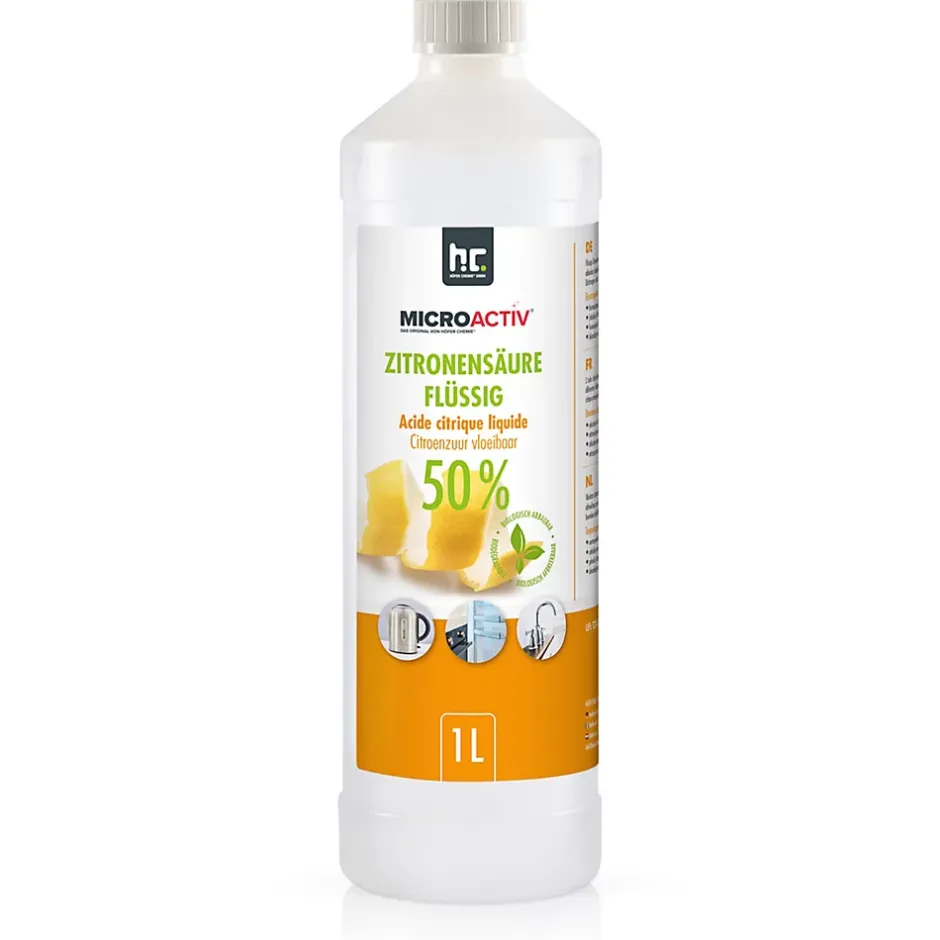 Höfer Chemie Microactiv Acide Citrique Liquide 50% Détartrant Polyvalent 1 x 6 L, Et Économique