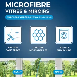 Starwax Microfibre pour vitres et miroir