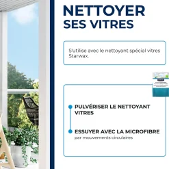 Starwax Microfibre pour vitres et miroir