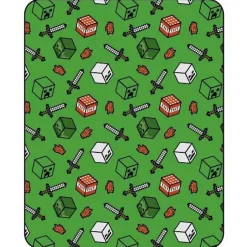 MINECRAFT - Couverture motif/style Symboles Multicoloured (150 cm x 110 cm)