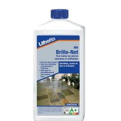 Lithofin MN Brille-Net - Vitrificateur pour l'entretien du brillant des surfaces en pierre - - 1 L