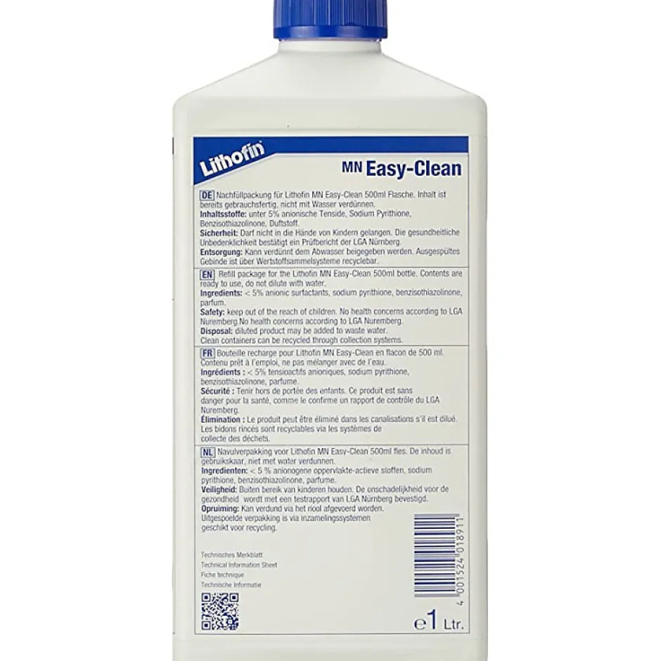 Lithofin MN Easy Clean Recharge - Entretien quotidien des plans de travail - - 1 L