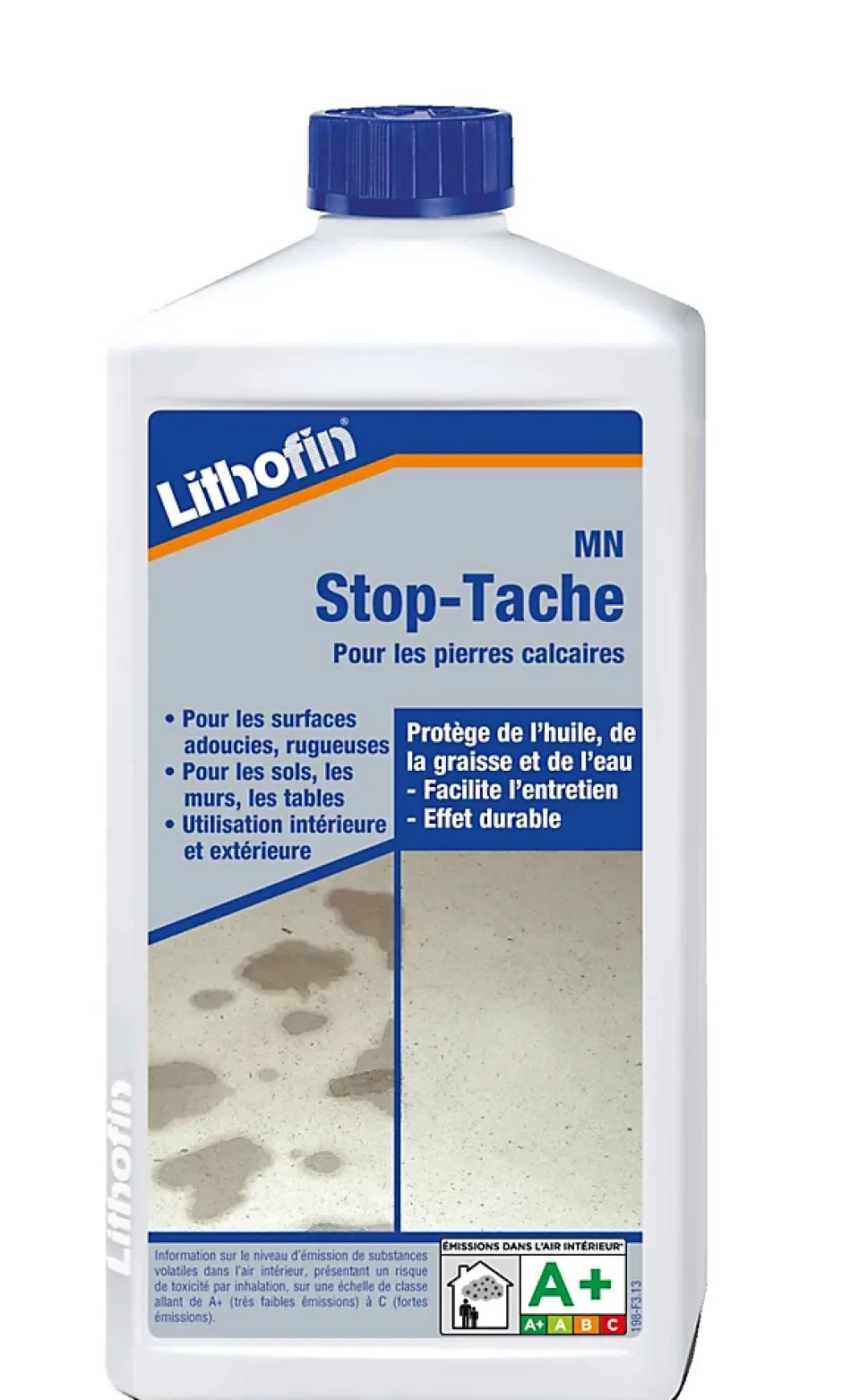 Lithofin MN Vlekstop Eco - Anti-tache pour pierres calcaires - - 1 L Discount