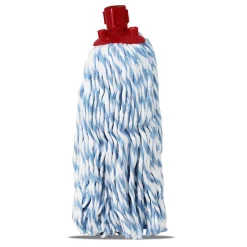 Juanio Mop serpillère à franges pour balai, recharge vadrouille, tête de rechange, tête de balai en microfibre super absorbante - H 30 cm