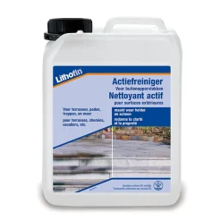 Lithofin Nettoyant actif - Nettoyant spécial pour les surfaces extérieures - - 2,5 L